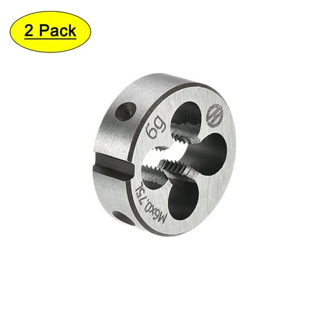 

Uxcell M6 x 0.75 Metric Left Hand Alloy Tool Steel Machine Thread Round Threading Dies 2 Pack