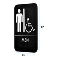 thumbnail image 3 of Alpine Industries 9 in. x 6 in. Hommes Braille Signe de Toilettes pour Handicapés 5-Pack, 3 of 3