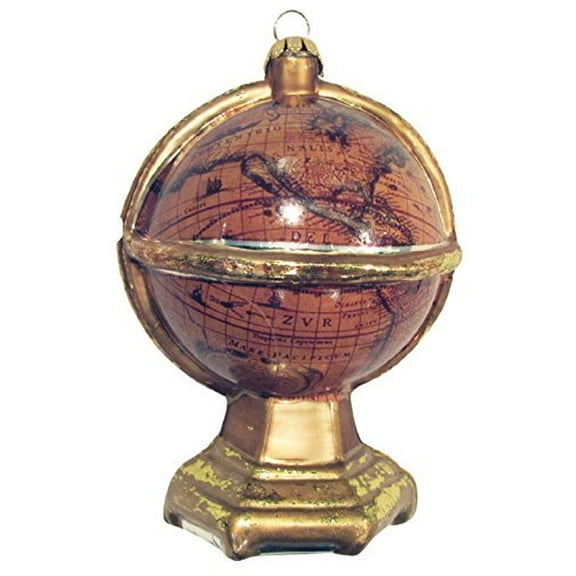 Christmas By Krebs Blown Glass Collectible Tree Ornaments (4.25" Old World Globe)