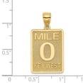 thumbnail image 6 of Auriga Fine Jewelry 14K Yellow Gold Mile Marker 0 / KEY WEST Charm for Women (Length - 29.7 mm, Width - 16.3 mm), 6 of 6