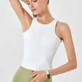 thumbnail image 3 of Women's Crop Workout Tops Athletic Sleeveless Slim Fit Yoga Tees Running Gym Shirts for Women, 3 of 5