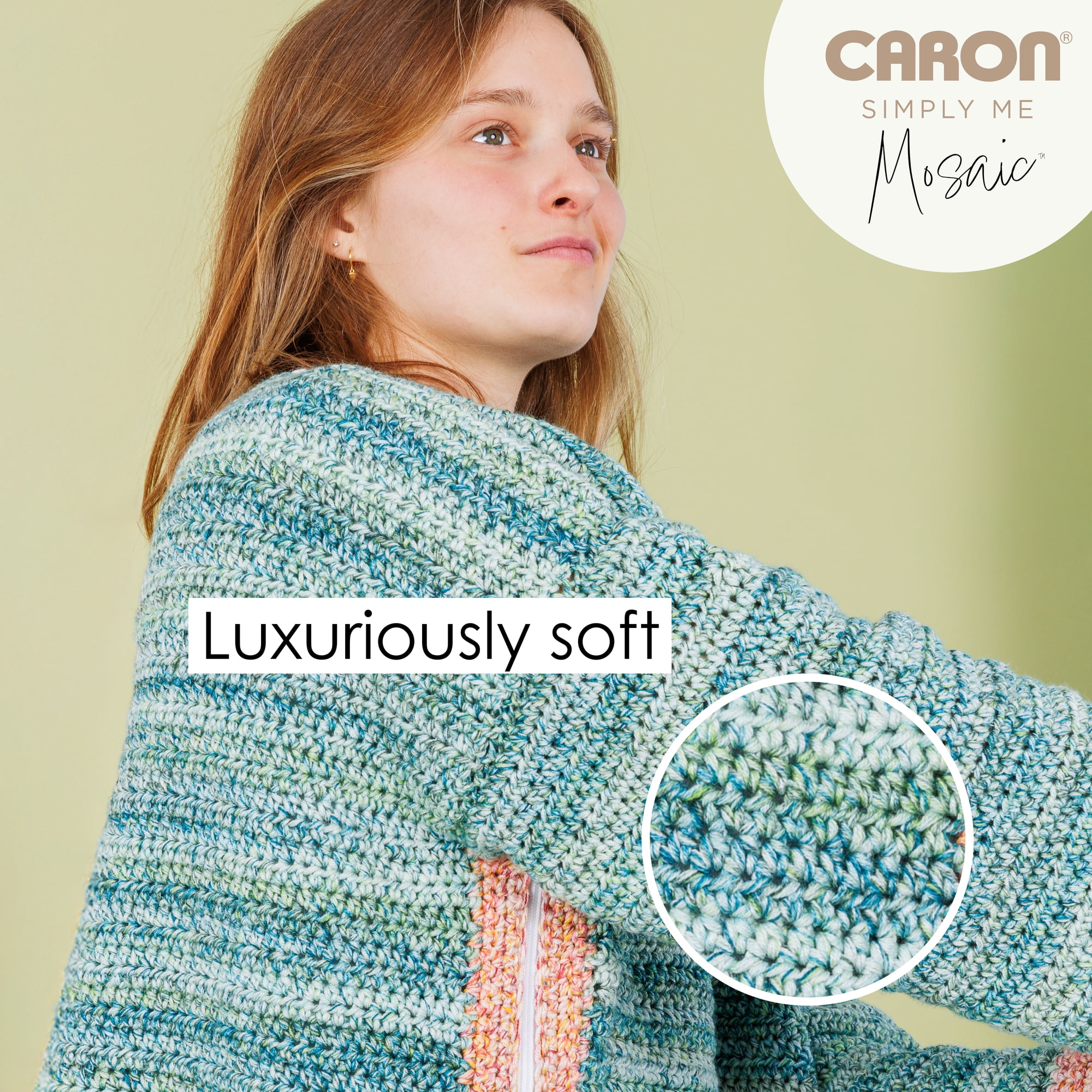 Caron® Simply Me Mosaic™ #5 Bulky Blend Yarn, Claypot 5oz/140g 173 Yards (2 Pack)