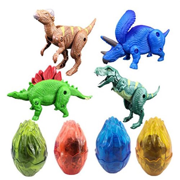 noq pack of 4 transforming dinosaur eggs/children's toys/ birthday