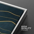 thumbnail image 2 of IDEA4WALL Framed Wall Art Print Set Shining Sun and Crescent Moon Over Teal Ocean Waves Abstract Shapes Modern Minimalist for Living Room, Bedroom, Office - 16"x24"x2 White, 2 of 5