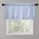 thumbnail image 4 of Cortina de media altura para baño, cocina, ventana de encaje, bolsillo para barra a cuadros, estilo bistró y pub. Azul 150x45cm, 4 of 8