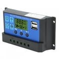 thumbnail image 1 of Controlador de carga de batería solar, controlador de panel solar, controlador LCD, controlador de panel solar con salida USB dual, máxima comodidad, 1 of 8