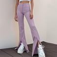 thumbnail image 2 of Women's Casual Mid Waist Cargo Jeans Stretch Wide Leg Denim Pants With Pockets, 2 of 5