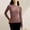 Hot Pink, variant on EchfiProm Tops for Women Black Yoga Pullover Workout Sports Slim Fit Plain Crew Neck Ladies Undershirts Fall