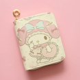 thumbnail image 1 of Sanrio-cartera de piel sintética con dibujos animados para mujer, tarjetero plegable con cremallera, compacta, regalo de cumpleaños, venta al por mayor, 1 of 4