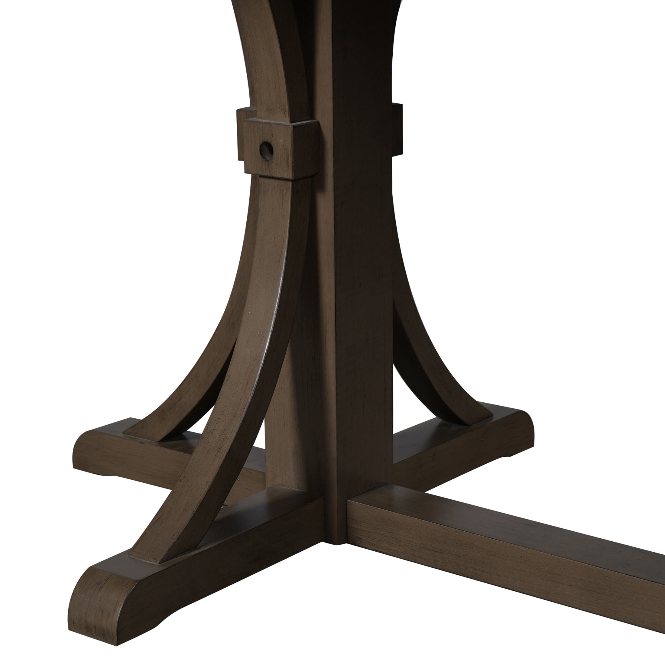 Christopher Knight Home 60" Farmhouse Dining Table with Trestle Base, Seats 6, Espresso