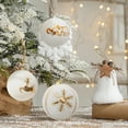 thumbnail image 4 of Fnochy 2.4" - 6 Pcs Christmas Ornaments for Christmas Tree Decorations Christmas Ball Ornaments, Christmas Tree Ornaments Sets Shatterproof Xmas Balls Bulbs for Christmas Decoration, Gold White, 4 of 8