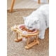 thumbnail image 3 of Ceramic Cat Bowl Dog Bowl Single And Double Pet Bowl Cat Dog Feeder Water Bowl With Stand Feeding Dish Food Bowl Pets Supplies ShopWise Round, 3 of 31