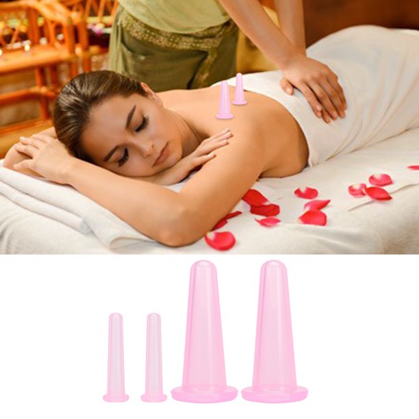 Facial Cupping Therapy Sets Double Chin Reducer Silicone Massage Cups