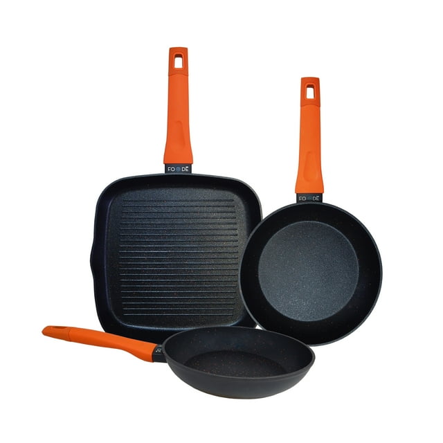 Juego de 3 sartenes FOODE Naranja