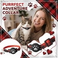 thumbnail image 4 of Cat Collar, Red Reflective Airtag Holder Collar With Bell For Anti-lost Cat 1 Pack, 4 of 7