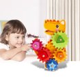thumbnail image 2 of Shisuyan Wooden Gear Game Toy for Kids Playing Building Blocks Kit Synthetic Material Multi Color 1 Set, 2 of 9