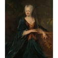 thumbnail image 3 of Cornelis Troost 12x14 Black Modern Framed Museum Art Print Titled - Portrait of Louise Christina Trip, Wife of Gerrit Sichterman (1725), 3 of 5