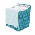 thumbnail image 3 of Vintage Washer Cover, Bicolour Floral Silhouette Pattern with Abstract Design Flowers in Pots, Waterproof Dustproof Decorative Fabric, 29" x 28" x 40", Seafoam and Sea Blue, by Ambesonne, 3 of 3