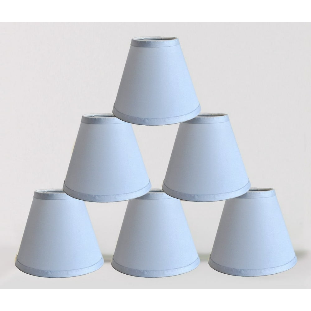 Urbanest Set of 6 Satin Chandelier Lamp Shade, 3inch by 6inch by 5