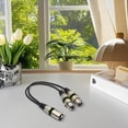 thumbnail image 6 of XLR Splitter Cable, 3 Pin Dual XLR Female to Male Patch Y Cable Balanced Microphone Cord Audio Adaptor (1 Male to 2 Female) - 11.81in,1PC (Yellow), 6 of 8