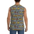 thumbnail image 4 of Balery Modern Excavator Camisetas sin mangas para hombre, absorbe la humedad y protege contra el mal olor.-Medium, 4 of 7