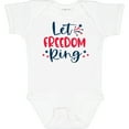 thumbnail image 3 of Inktastic 4th of July Let Freedom Ring with Stars Boys or Girls Baby Bodysuit, 3 of 5