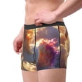 thumbnail image 4 of Balery Rainbow Cloud White Horse Men's Boxer Briefs, Soft and Breathable Cotton Underwear with nylon Waistband-Large, 4 of 9