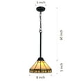 thumbnail image 4 of Tiffany Mini Pendant Lighting for Kitchen Island Dining Room Traditional Handicraft Art Stained Glass Hanging Light, 4 of 7