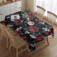 thumbnail image 2 of Pioneer Flower Floral Print Pattern Rectangle Tablecloth 60"x84",Waterproof Polyester Rectangle Table Cloth, Wipeable Spillproof Polyester Tablecloth for Dining, Camping, Indoor and Outdoor, 2 of 5