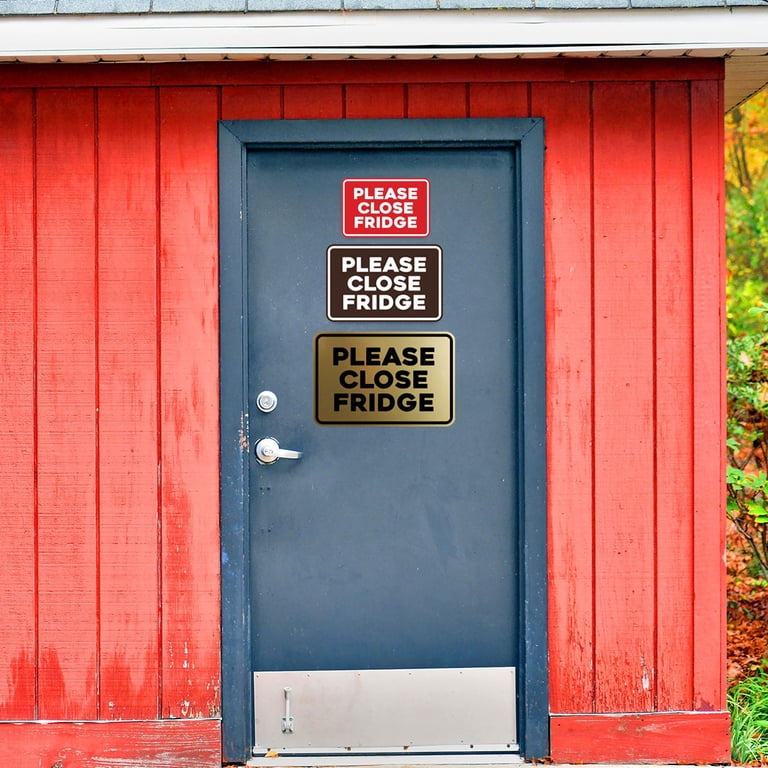 Signs ByLITA Classic Framed Please Close Fridge Door or Wall Sign