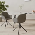 thumbnail image 1 of vidaXL Swivel Dining Chairs 2 pcs Dark Grey Velvet, 1 of 5