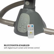 Monbebe 5-Mode Baby Swing with Bluetooth, Castle Point