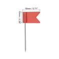 thumbnail image 2 of Unique Bargains Flag Map Push Pins, 1 Inch Travel Map Pins with Plastic Head, Red, 50Pack, 2 of 6