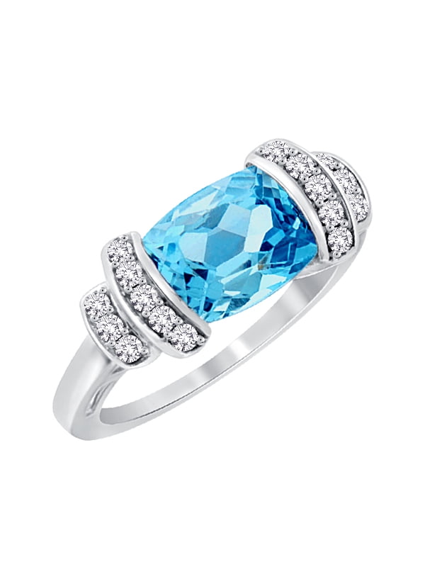 Size-13 G-H,I2-I3 Diamond Wedding Band in Sterling Silver 1//3 cttw,