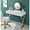 White, variant on ACME Coleen Glass Top Vanity Desk with Jewelry Tray in Black and Gold