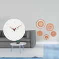 thumbnail image 2 of Reloj de pared silencioso, ideal para el hogar, la cocina, la oficina o . Adornos colgantes decorativos únicos de ratán tejido, perfectos pa, 2 of 8