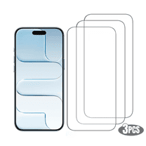 3-Pack Qixxronics for iPhone 17 Air (6.5 inch) Tempered Glass Screen Protector, Anti Scratch, Bubble Free