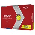 thumbnail image 1 of Pelotas de golf Callaway Chrome Soft 2022 Triple Track amarillas, 1 of 5