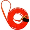 thumbnail image 2 of Viper - Biothane K9 Working Dog Leash Waterproof Lead for Tracking Training Schutzhund Odor-Proof Long Line with Solid Brass Snap for Puppy Medium and Large Dogs(Orange: W: 3/8" | L: 10 ft), 2 of 2