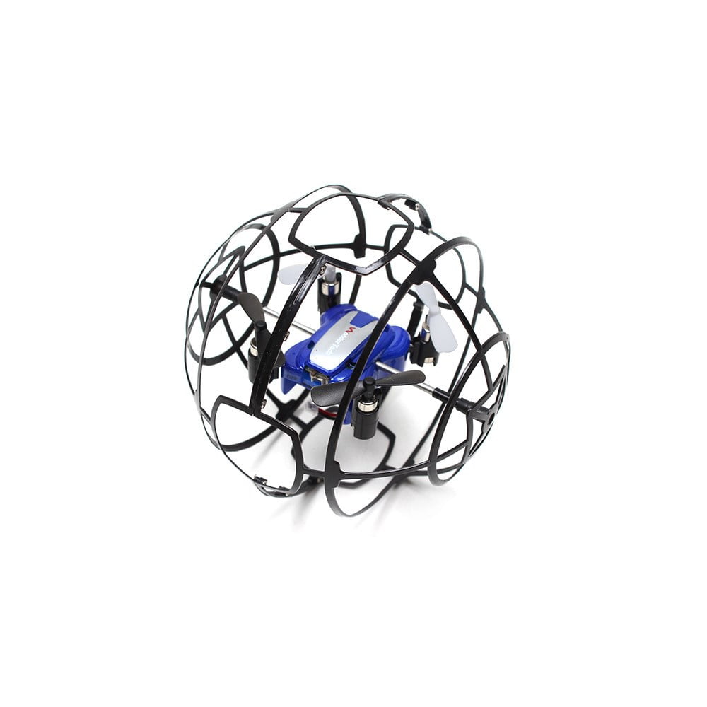 WonderTech Cyclone 2.4G Remote Control Mini Quad Drone In Cage Blue