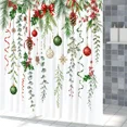 thumbnail image 6 of Tchckioa 72x84 Inch Shower Curtain for Bathroom,Merry Christmas Waterproof Hooks Bath Curtain Decor, 6 of 6