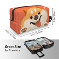 thumbnail image 4 of XMXT Large Capacity Makeup Pouch Bag, Cute Dog Patterns Make Up Storage Bag Cosmetic Travel Toiletry Bags for Women Men, One Size, 4 of 9