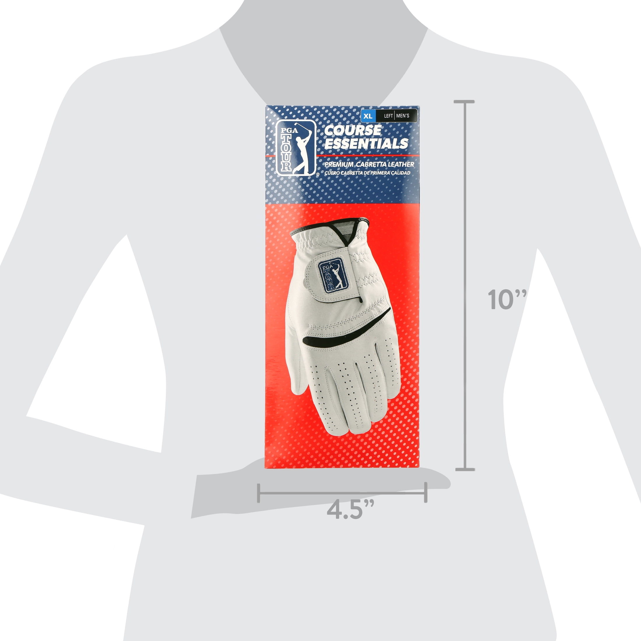 PGA TOUR SwingSoft Leather Golf Glove - Extra Large (XL), Left