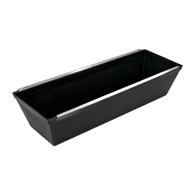Bandeja para barro de 14 pulgadas, fácil de limpiar, multifuncional, antiadherente, resistente a corrosión, profesional, con bordes recortados. Negro