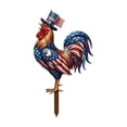 thumbnail image 1 of Patriotic 4th of July Metal Yard Stake Double-Sided Outdoor Garden Decor Independence Day Sign for Porch Courtyard 11.8 X 7.9IN, 1 of 7