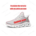 thumbnail image 1 of Iris Flower Flats Espadrilles Hommes Femmes Sport Course Haute Qualité Lacets Chaussures en Maille sur Mesure Blanc, 1 of 5