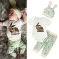 1218 Months Girls Outfits&Set 3Pc Sets Boys Girls Short Sleeve Easter