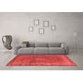 thumbnail image 3 of Ahgly Company Indoor Square Oriental Red Industrial Area Rugs, 7' Square, 3 of 4