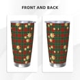 thumbnail image 3 of KLL Checkered With Golden Stars Print 40oz Stainless Steel Insulated Car Cup with Spillproof Lid - Keep Your Drink Hot or Cold on the Go-Straw Two-piece Set, 3 of 8