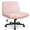 Wheels-Pink, variant on Celtoss Criss Cross Home Office Chair, Fabric Armless Swivel Task Computer Chair with Wheels, Beige